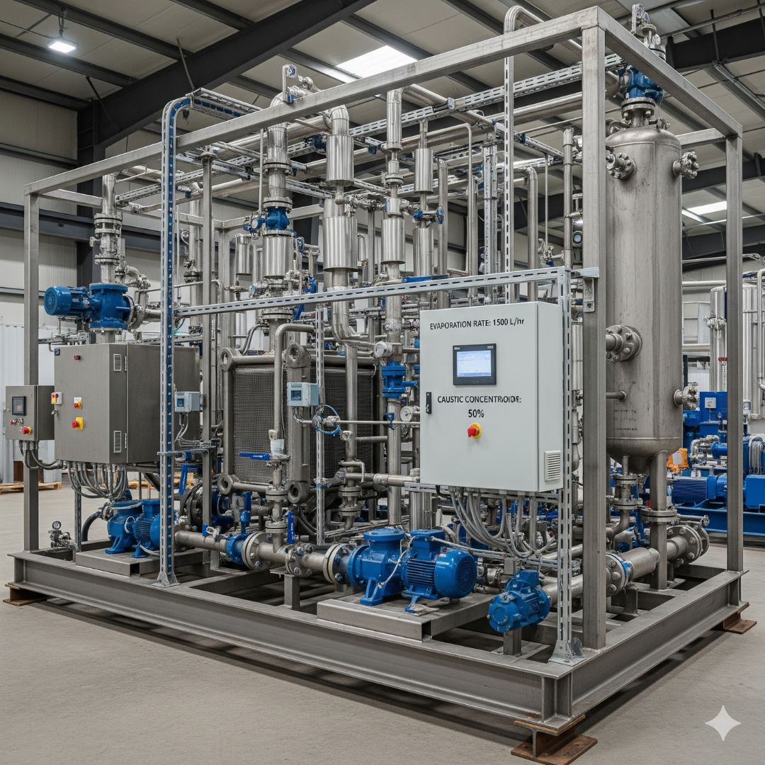 Caustic Evaporation Skid